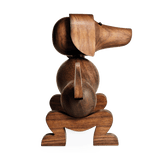 Kay Bojesen Dog, Walnut, H: 4.3" By Kay Bojesen