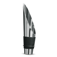 Rosendahl Grand Cru Barware Wine Pourer, Black/Steel, H: 3.1" By Rosendahl