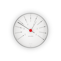 Arne Jacobsen Bankers Barometer, White, Ø: 4.7" By Arne Jacobsen