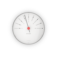 Arne Jacobsen Bankers Hygrometer, White, Ø: 4.7" By Arne Jacobsen
