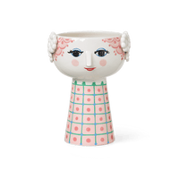 Bjørn Wiinblad Eva Vase, Pink, H: 7.3" By Bjorn Wiinblad