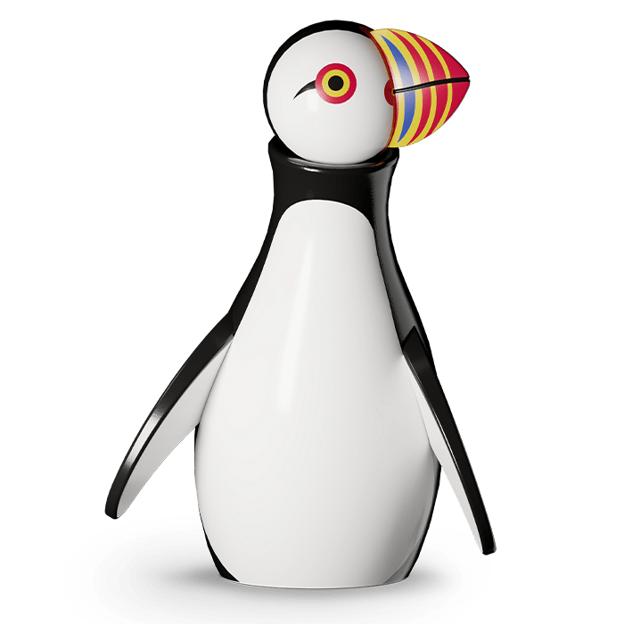 Kay Bojesen Puffin, Multi, H: 11.8" By Kay Bojesen