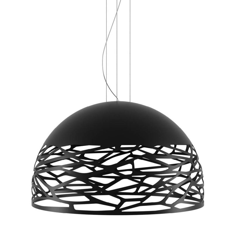 Kelly Dome Pendant by Lodes, Finish: Black Matte, Size: Large,  | Casa Di Luce Lighting