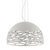 Kelly Dome Pendant by Lodes, Finish: White Matte, Size: Large,  | Casa Di Luce Lighting