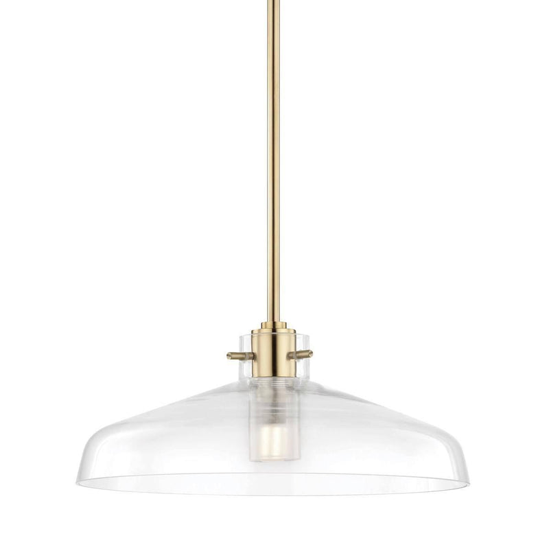Nemo LED Transparent Pendant by Mitzi, Finish: Brass Aged, Nickel Polished, Polished Copper-Mitzi, ,  | Casa Di Luce Lighting