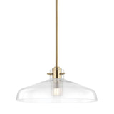 Nemo LED Transparent Pendant by Mitzi, Finish: Brass Aged, ,  | Casa Di Luce Lighting