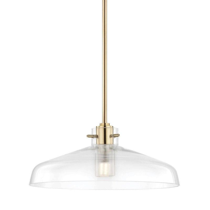 Nemo LED Transparent Pendant by Mitzi, Finish: Brass Aged, Nickel Polished, Polished Copper-Mitzi, ,  | Casa Di Luce Lighting