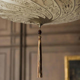 Ivory Classic Scudo Saraceno Silk Suspension by Fortuny
