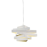 Miles S66 Suspension Light by Marchetti by Marchetti, Finsh: White, Black, Gold Leaf, Silver Leaf, Copper Leaf, White-Gold Paint, Black-Gold Paint, Grey-Gold Paint, Bronze, ,  | Casa Di Luce Lighting