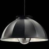 Cupola 63 Pendant by Fortuny by Venetia Studium, Color: Black, Finish: Silver Leaf,  | Casa Di Luce Lighting