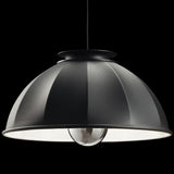 Cupola 76 Pendant by Fortuny by Venetia Studium, Color: Black, Finish: White,  | Casa Di Luce Lighting