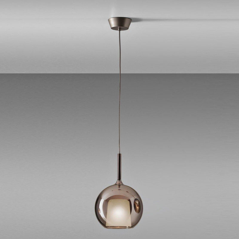 Glo Medium Pendant by Penta, Color: Transparent, Finish: Titanium,  | Casa Di Luce Lighting