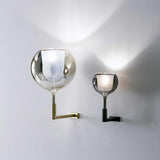 Glo Wall Lamp by Penta, Color: Gold, Finish: Matt Black, Size: Medium | Casa Di Luce Lighting