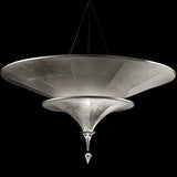 Icaro 2 Tier Suspension by Fortuny by Venetia Studium, Color: Black Leaf-Fortuny, ,  | Casa Di Luce Lighting