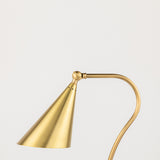 Lupe Wall Sconce By Mitzi - Aged Brass Closer View