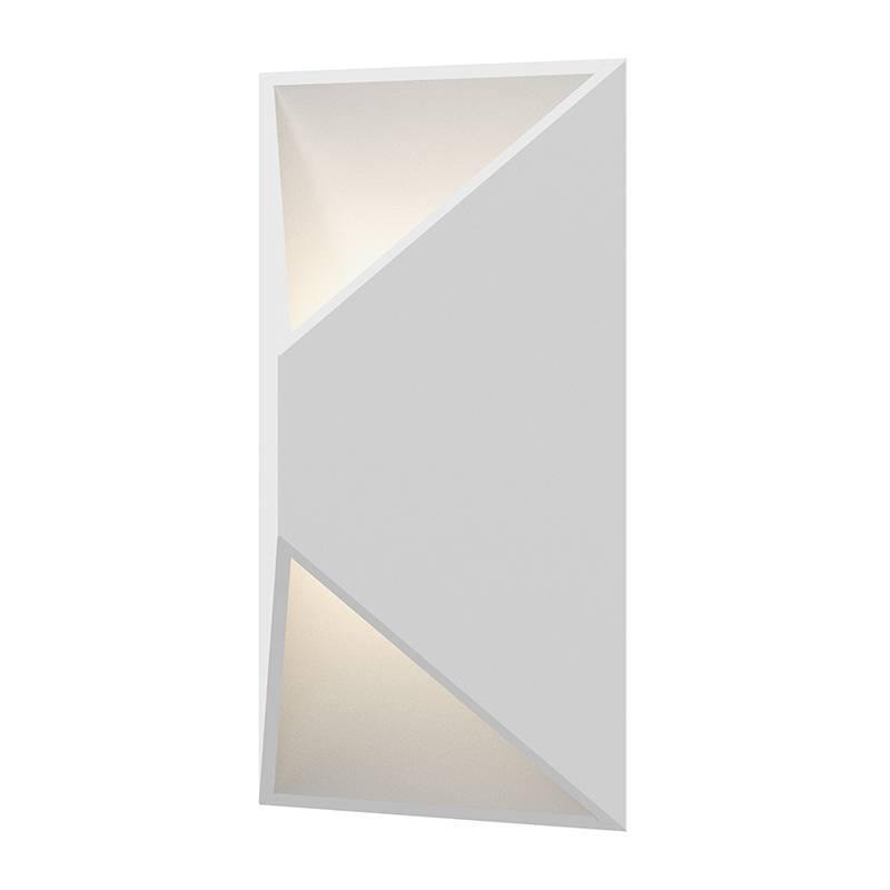 White Prisma Indoor/Outdoor LED Wall Sconce by Sonneman Lighting