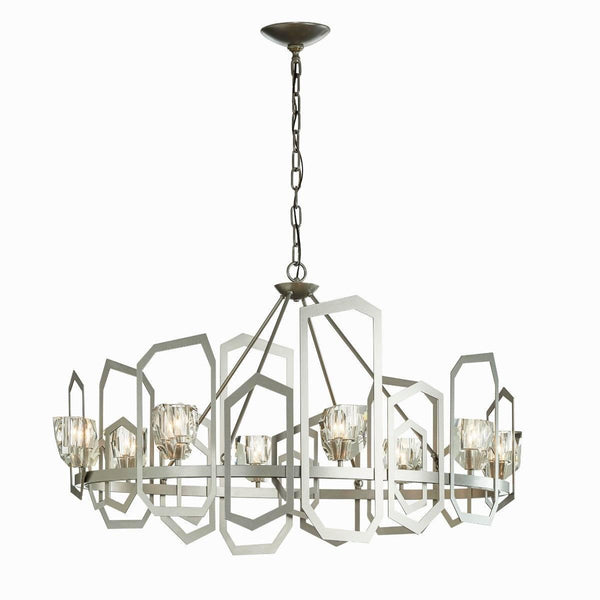 Gatsby Chandelier by Hubbardton Forge, Finish: Mahogany-Hubbardton Forge, Bronze, Dark Smoke-Hubbardton Forge, Burnished Steel-Hubbardton Forge, Black, Natural Iron-Hubbardton Forge, Gold, Vintage Platinum-Hubbardton Forge, Soft Gold-Hubbardton Forge, Sterling-Hubbardton Forge, ,  | Casa Di Luce Lighting