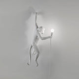 The Monkey Lamp Hanging Version Left By Seletti, Finish: White