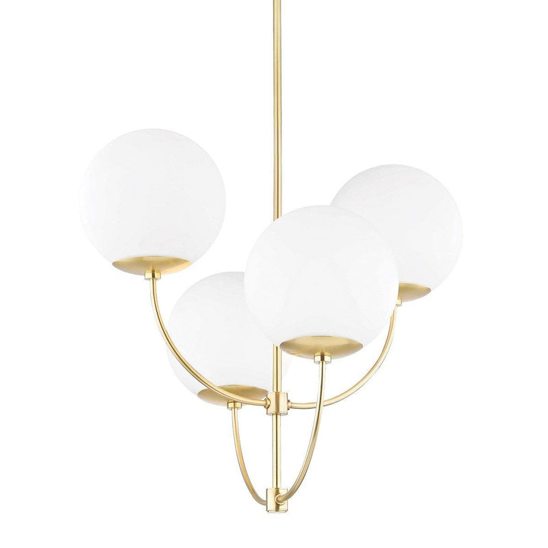 Carrie Chandelier by Mitzi, Finish: Brass Aged, ,  | Casa Di Luce Lighting