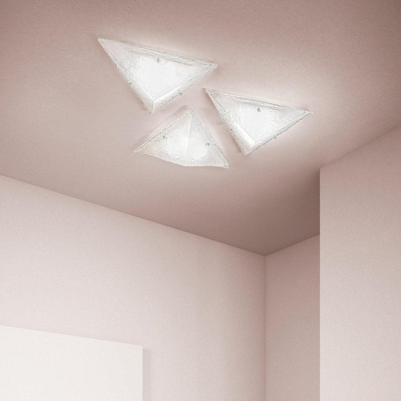 Memmo Ceiling Light by Sylcom, Color: Amber Graniglia - Sylcom, Finish: White, Size: Medium | Casa Di Luce Lighting