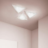Memmo Ceiling Light by Sylcom, Color: 24 Kt Gold - Sylcom, Finish: White, Size: Small | Casa Di Luce Lighting