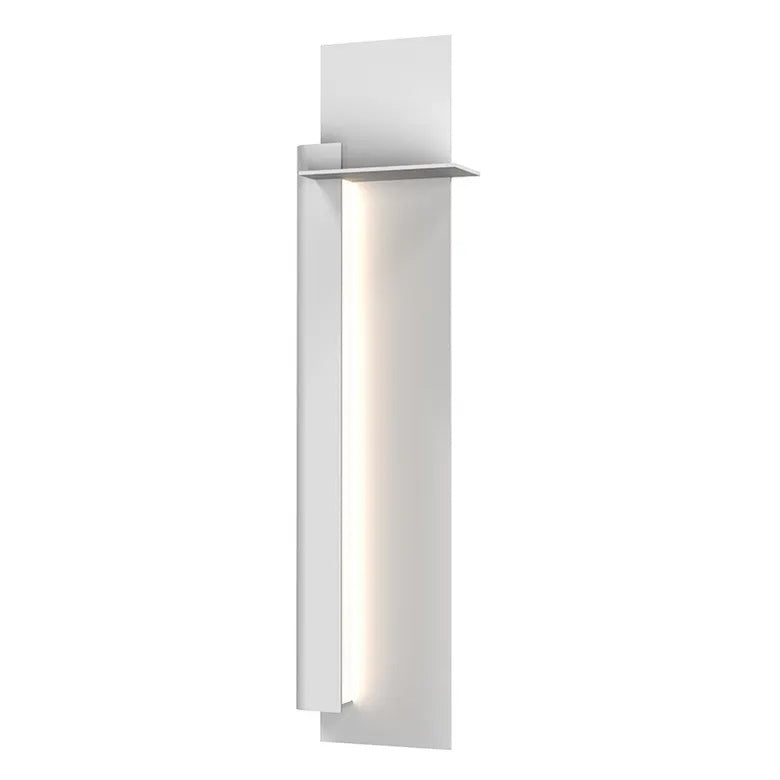 Backgate Indoor-Outdoor Sconce By Sonneman Lighting, Size: Large, Finish: Textured White, Orientation: Left