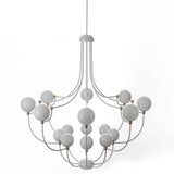Dots 7210-16 Chandelier by MM Lampadari, Finish: Glossy Copper, White Glossy, ,  | Casa Di Luce Lighting