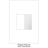 Adorne Blank - Half-Size by Legrand Adorne, Color: White, ,  | Casa Di Luce Lighting