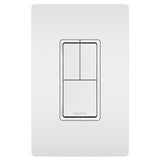 White Radiant Two Single Pole Switch and Single Pole 3 Way by Legrand Adorne
