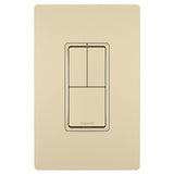 Ivory Radiant Two Single Pole Switch and Single Pole 3 Way by Legrand Adorne
