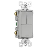 Gray Radiant Two Single Pole Switch and Single Pole 3 Way by Legrand Adorne
