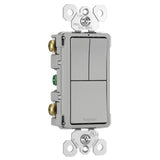 Gray Radiant Two Single Pole Switch and Single Pole 3 Way by Legrand Adorne
