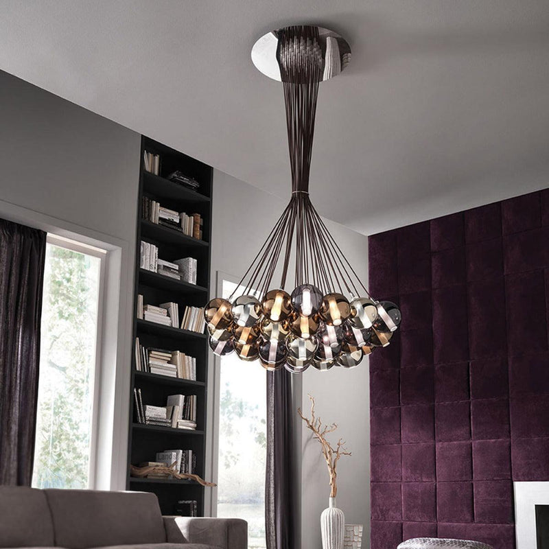 Eclisse 1292.37L Chandelier by Cangini & Tucci, Color: Clear, Black, Steel-Cangini & Tucci, Gold, Bronze, Rose Gold-Cangini & Tucci, Rainbow-Cangini & Tucci, ,  | Casa Di Luce Lighting