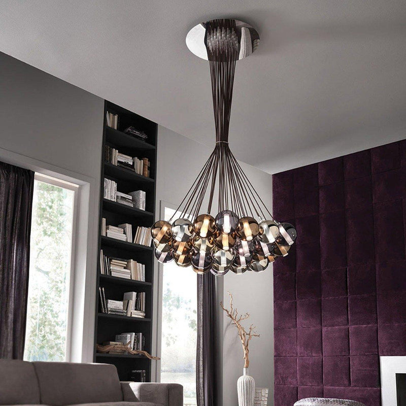 Eclisse 1292.37L Chandelier by Cangini & Tucci, Color: Black, ,  | Casa Di Luce Lighting
