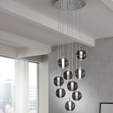Eclisse 1299.7L Chandelier by Cangini & Tucci, Color: Black, ,  | Casa Di Luce Lighting