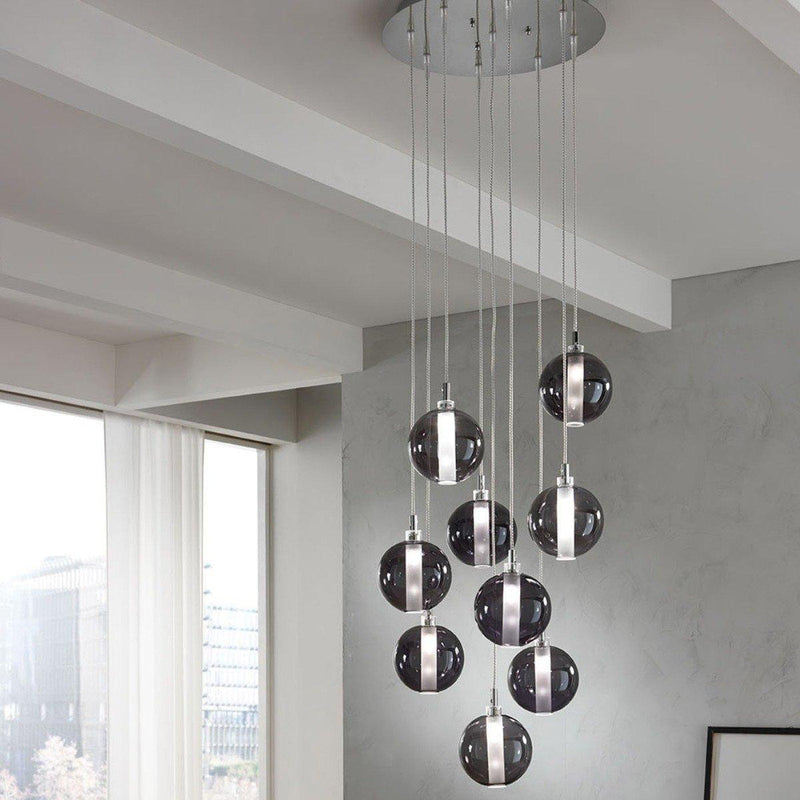 Eclisse 1299.7L Chandelier by Cangini & Tucci, Color: Bronze, ,  | Casa Di Luce Lighting