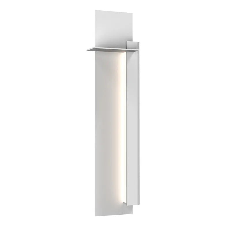 Backgate Indoor-Outdoor Sconce By Sonneman Lighting, Size: Large, Finish: Textured White, Orientation: Right