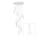 Cielo Multilight Chandelier by Pablo, Finish: White/Turquoise Cord, Number of Lights: 13 lights,  | Casa Di Luce Lighting