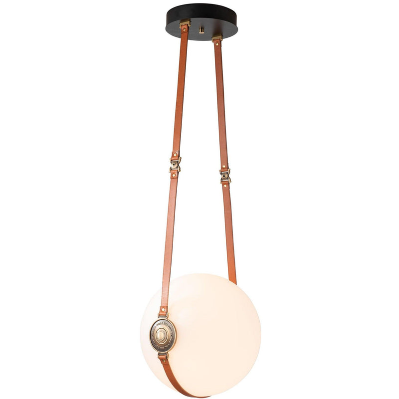Derby Large LED Pendant by Hubbardton Forge, Finish: Polished Nickel, Overall Height: Short,  | Casa Di Luce Lighting