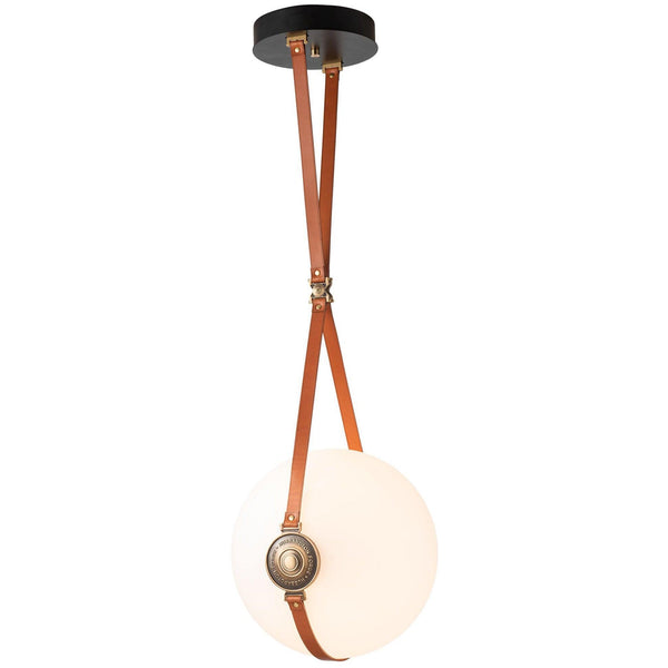 Derby Large LED Pendant by Hubbardton Forge, Finish: Polished Nickel, Antique Brass, Overall Height: Short, Standard, Long,  | Casa Di Luce Lighting