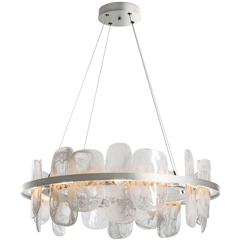 Sterling Vitre Circular LED Pendant by Hubbardton Forge