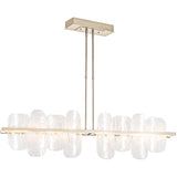 Soft Gold Vitre Linear Suspension by Hubbardton Forge
