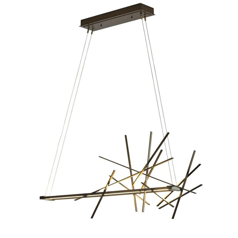 Cascade LED Linear Suspension by Hubbardton Forge, Finish: Soft Gold-Hubbardton Forge, ,  | Casa Di Luce Lighting