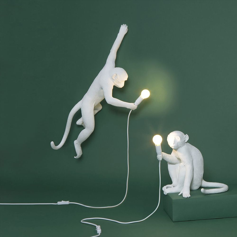 The Monkey Lamp Hanging Version Left By Seletti