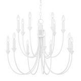 Cate Chandelier By Troy Lighting, Size: Medium, Finish: Gesso White