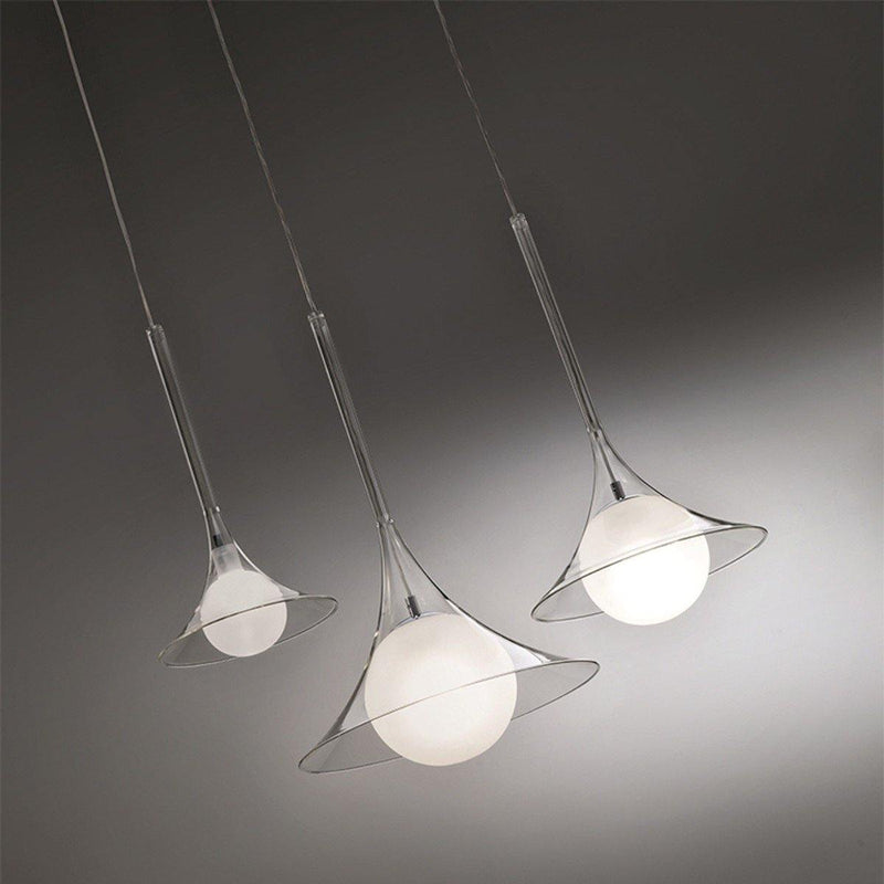 Lady Louis Suspension by Cangini & Tucci, Color: Transparent, Finish: Chrome, Size: Small | Casa Di Luce Lighting