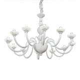 Candiano Chandelier by Sylcom, Color: Ocean - Sylcom, Finish: Polish Chrome, Number of Lights: 6 | Casa Di Luce Lighting
