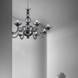 Candiano Chandelier by Sylcom, Color: Grey, Finish: Polish Gold, Number of Lights: 12 | Casa Di Luce Lighting