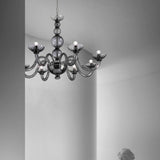 Candiano Chandelier by Sylcom, Color: Grey, Finish: Polish Gold, Number of Lights: 8 XL | Casa Di Luce Lighting