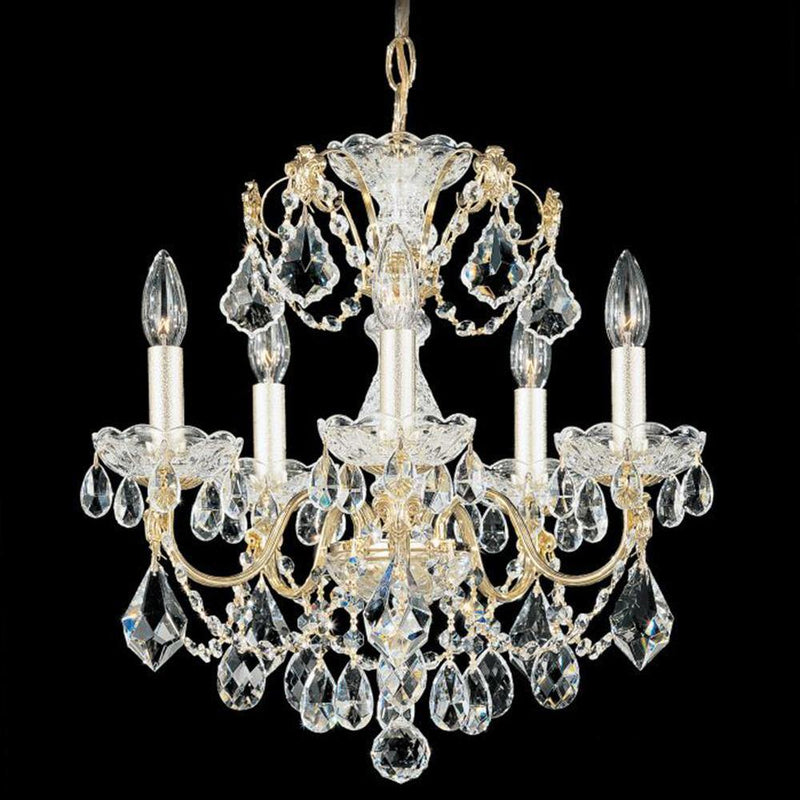 Century Chandelier by Schonbek, Finish: Silver Antique-Schonbek, Number of Lights: 5,  | Casa Di Luce Lighting